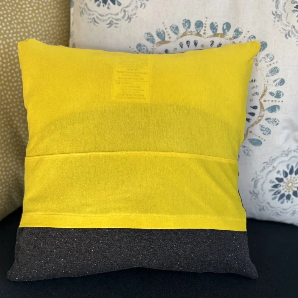 Pikachu Pokemon handmade upcycled t-shirt throw pillow cover video game decor